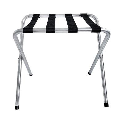 China 100% popular eco-friendly guestroom folding nylons with stainless steel luggage rack hotel room luggage rack for sale