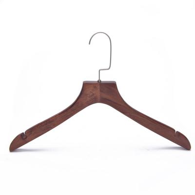 China Clothing Direct Logo Custom Wooden Clothes Hanger Private Label Hanger Antique Factory Coat Hanger for sale