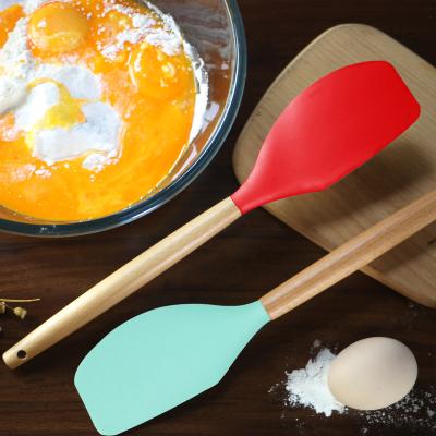 China Kitchen Silicone Butter Cake Spatula Non-Stick Sustainable Rubber Spatulas Heat Resistant Baking Scrapers Baking Mix Bake Tools zu verkaufen