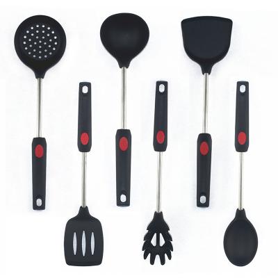 Cina 6 Pcs Sustainable Stainless Steel Cookware Sets Camping Cookware Kitchenware Kitchenware Kitchen Accessories Silicone Cookware Set in vendita