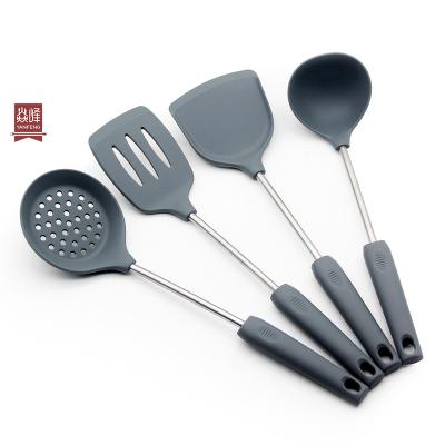 Chine Hot Sale 4pcs Viable Kitchen Utensils Set Kitchen Tools Silicone Cookware Spatula Silicone Kitchen Utensil Set à vendre