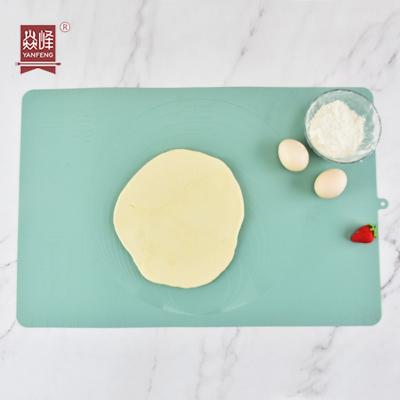 China Disposable Disposable Kitchen Accessories Baking Dough Kneading Mat Liners Non Stick Silicon Mat Bakeware Pads Cooking Tool Kneading Pad With Scale for sale