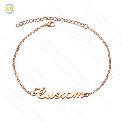 China Custom Lady Name BOHEMIA Brand Jewelry Personality Stainless Steel Bracelet for sale