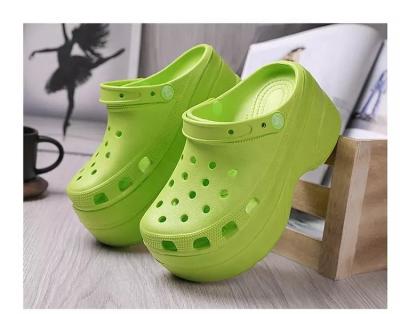 China Breathable Fashion Popular Outdoor Summer Beach Walking Holey EVA Sandals Garden Women Clogs for sale