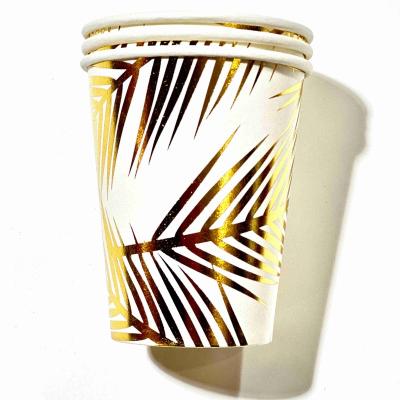 China Disposable Eco-friendly Safety Colorful Manufacturer Directly Sell Printing Luminous Cup Shape Sheet 85Ml Paper Cup Paper Seller for sale