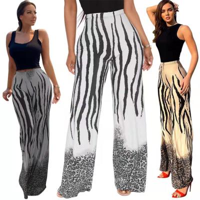 China 2021 Hot Selling Anti-Wrinkle Women's Pants Soft Cotton Breathable Leisure Sport Women's Comfortable Wide Leg Pants for sale