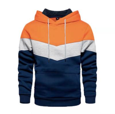 China Wholesale Customized Men's Breathable Sportswear Contrast Logo Hoodie Men's Warm Color Customized Warm Hooded Men's Winter Logo Hoodie for sale