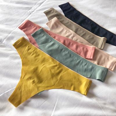 China Low Waist G Ladies Lingerie Women Underwear Panties Custom Made Sexy Seamless Thong Fitness Breathable - String Briefs For Female Suggest for sale