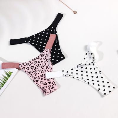 China Breathable Custom Women Panties Women Sexy PINK Ties Low Waist Rib Briefs Cotton Crotch Underwear Female Daily Wear Panties Suggest for sale