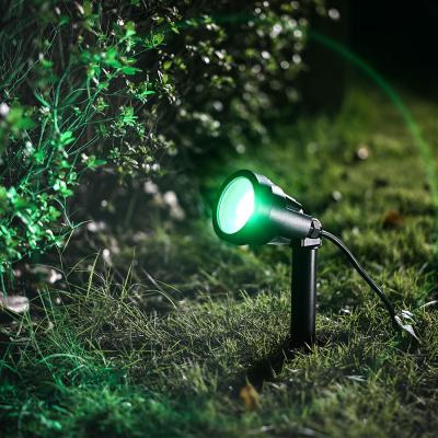 China Outdoor Waterproof Remote Control LED Garden Lawn Lamp with RGB Light for Yard for sale