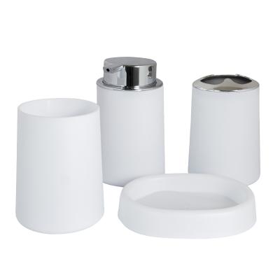 China Sustainable Sanitary Bathroom Set To Plating Stabilized Feeds Luxury Bathroom Accessories Set for sale