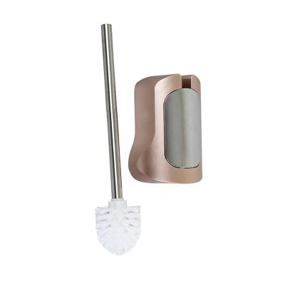 China Sustainable Wall Mounted Plastic Bathroom Accessory Toilet Bowl Cleaner Brush With Holder for sale