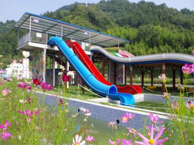 China Children Pipe Water Slide , Water Park Slide Customized Color 7.5kW / Slide Power for sale