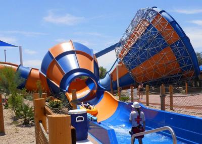 China Beautiful Tornado Water Slide Maximum Speed 12.7m/S With 2.6m Slide Wide for sale