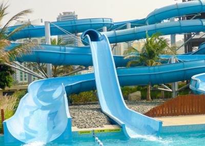 China Outdoor Fiberglass Spiral Water Slide Glass Fiber Material For Theme Park for sale