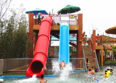 China High Speed Pipe Water Slide Combination Fiberglass Slides For Water Theme Park for sale