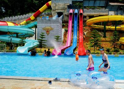 China Amusement Park Pipe Water Slide / Fun Water Slides Anti Fading With UV for sale