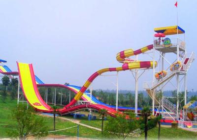 China Professional Fiberglass Water Slide , Water Slide Pipe For Residential Park for sale