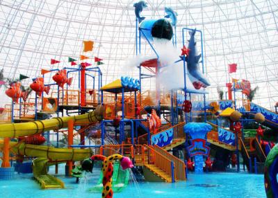 China Ocean Style Water Theme Park Equipment / Water Spray Equipment 12X8X6.1m Size for sale