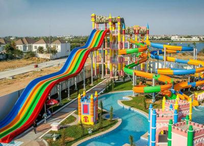 China Customize High Speed Long Fiberglass Water Slide Outdoor Play Equipment for sale