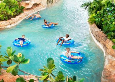 China Large Rafting Lazy River Water Park / Wild Mountain Water Park PLC Control for sale