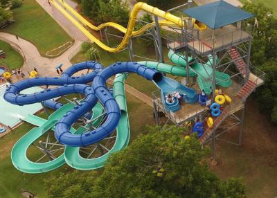 China Aqua-Park-Ausrüstungs-Spiralen-Rohr-Dia-Werbungs-Spielplatzgeräte zu verkaufen