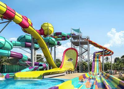 China Theme Park Funny Dubai Water Slide , Professional Water Park Boomerang Water Slide for sale