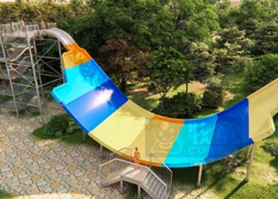 China Custom Color Fiberglass Water Slide Water Park Equipment 1 Year Warranty for sale