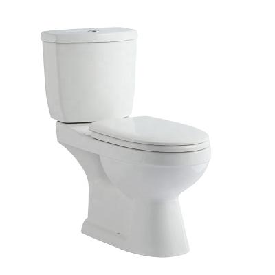 China Double-Flow Economic Sanitary Ware Cheap Sanitary Suit Ceramic Two Piece Toilet Bowl For Bathroom for sale