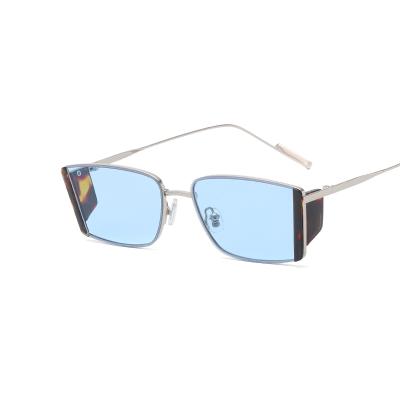 China 2021 Square River Fashion Sunglasses KADIMA Eyewear 1356 New Retro Metal Narrow Frame Unisex Sunglasses for sale