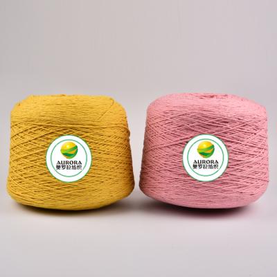 China Recycled Twisted Dyed Cotton Blended Yarns For Hand Tufted Carpet 6 Ply Blanket Tufting Yarns for sale