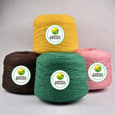 China Recycled 5S Hand Weaving Yarn Finger Mixed Weight Recycled Colored Cotton Yarns for sale