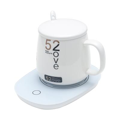 China 55 Degree Modern Ceramic Thermostatic Mug Cup Heating New Technology Milk Hot Mug For Gift for sale