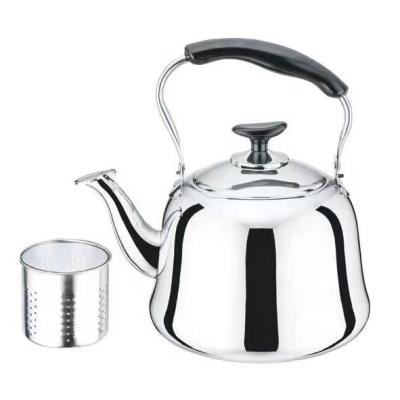 China Custom Tea Kettle Stainless Steel Teapot Viable Color Hot Water Whistling Teapot Suitable For All Stoves for sale