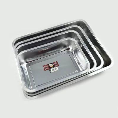 China Viable expansion with universal stainless steel magnetic tray barbecue tray kitchen canteen hotel for sale