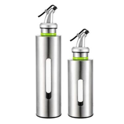 China Stainless Steel Kitchen Oil Bottles Filler Oil Bottle Reverse Mouth for sale