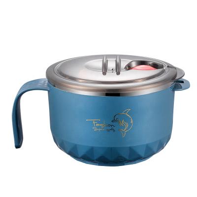 China Sustainable Sus304 Stainless Steel Lunch Box , 15CM Single Handle Serving Cup for sale