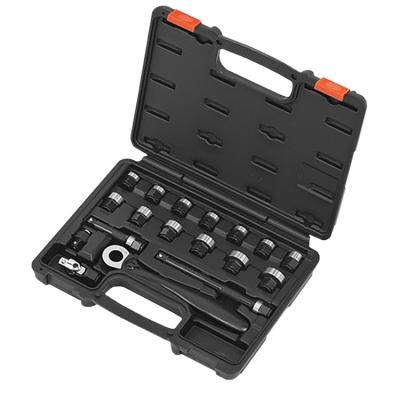 China Loosen/To Fasten Nuts And Screws Maintenance Tools Professional Chrome Vanadium 18PCS Hand Tool Socket Wrench Set for sale