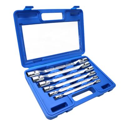 China Customized Industrial 6 Pcs Standard Chrome Vanadium Steel Double Key Sets for sale