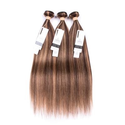 China P4/27 Straight Wave Color Hair Bundles Straight And Body No Tangle Soft Sheer And Smooth , 100% Brazilian Virgin Hair 10