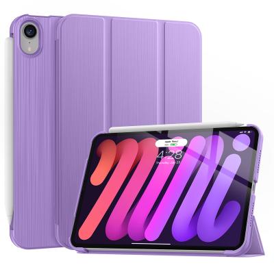 China For iPad Mini 6 For iPad mini6 Case Tablet TPU Back Cover 8.3 Inch Lilac Tablet Triple Case for sale