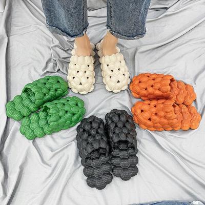 China 2022 Orange Bubble Slippers Mujer Femme Slides Black White Green Fashion Trend Eva Foam Shoes Home Beach Zapatillas With Charms for sale