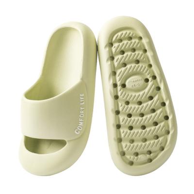 China 2022 Trend Pure Color Fashion Sandals EVA Toes Protecting Slides Indoor Slippers Custom Unique Thick Unisex Anti-slip Lightweight Soft For Men for sale