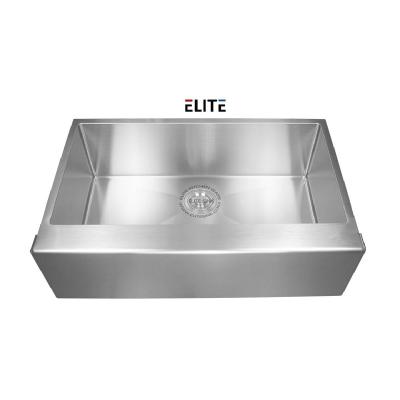 China Without Faucet Factory Direct To Send Durable Handmade Farmhouse Silver Stainless Steel Undermount Single Bowl Sink for sale