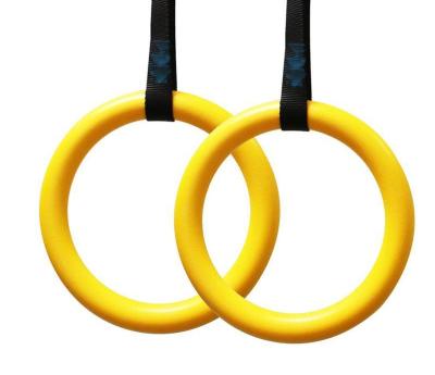 China Cross Fitness Forming Gymnastic Rings With Straps Exercise Sport Gym Rings Fitness Gym Dip Rings for sale