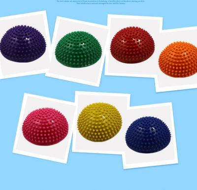 China Gym and home children durian ball sensory foot training equipment integration air cushion massager foot pad semicircular foot stone balance for sale