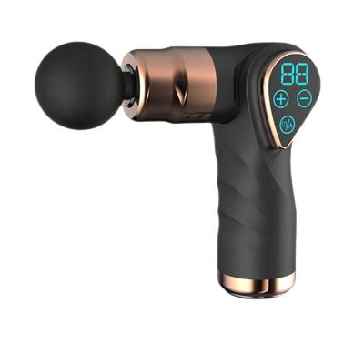 China Body folding intelligent massage gun with four massage heads for sale