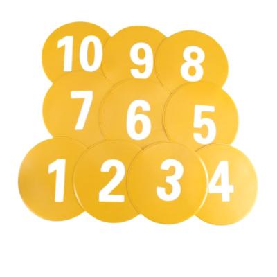 China A Set of 10 Pieces PVC Logo Marker Circular Flat Disc Surface for sale