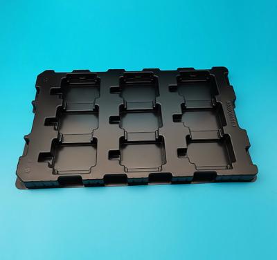 China Custom Made Eco-friendly ABS Plastic Apet Petg PVC Blister Static Card Anti Packs Manufacturer Clamshell ESD Packing Tray for sale