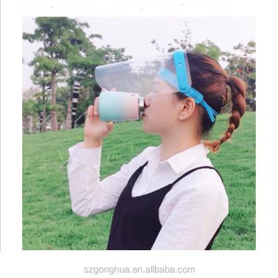 China Protective Ready To Ship Disposable Clear Anti-fog PET Splash Face Shield Wholesale For Kids Protection for sale